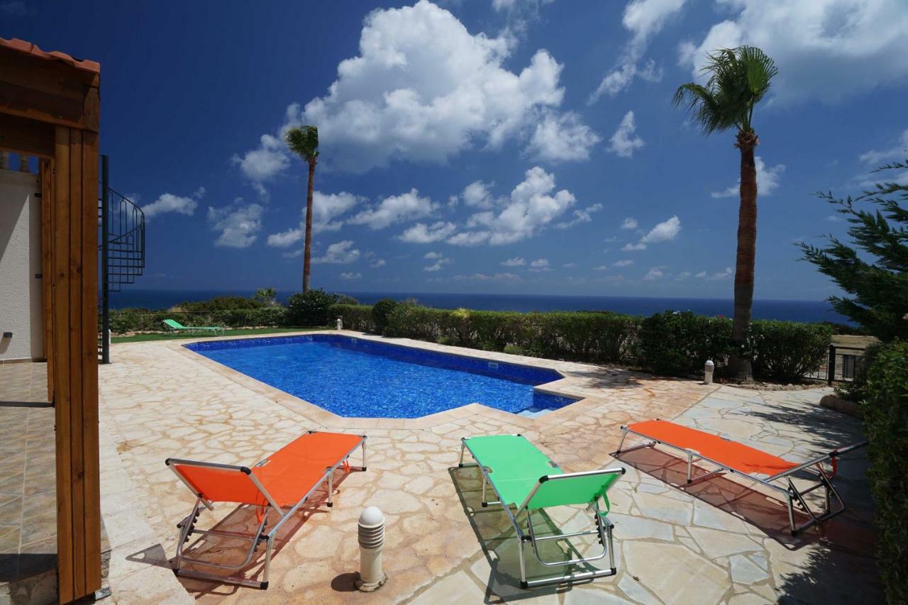 Unforgettable Family Escape - Cliffside Villa With Panoramic Sea Views And Kid-Friendly Private Pool Pissouri Ngoại thất bức ảnh